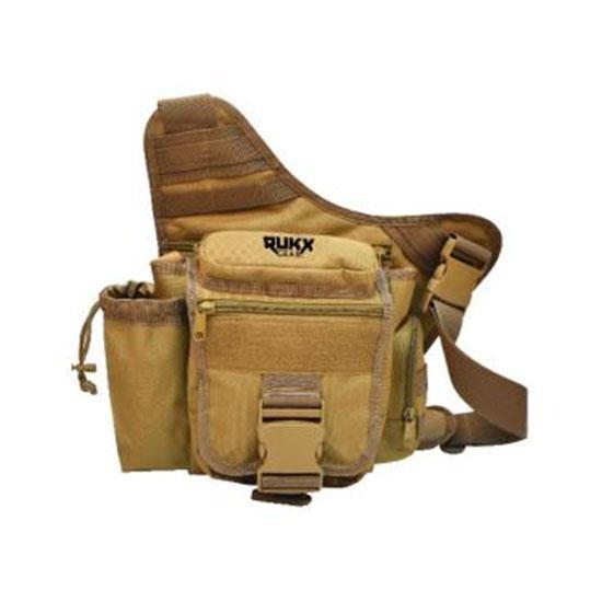 Rukx Gear ATICTSBT Sling Bag  Tan 600D Polyester Single Strap